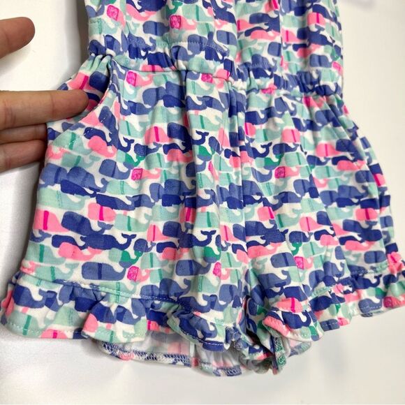 Vineyard Vines Candy Whale Knit Romper Girls 2T - Picture 3 of 9